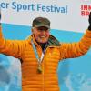 In gewohnter Pose: Auch wenn er es in Innsbruck nach einer OP langsamer angehen ließ, war Günter Traub in bester Laune.