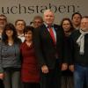 Die SPD-Stadtratskandidaten mit Bürgermeister Jürgen Hennemann.
