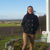 Alexandra Martin, Bürgermeisterkandidatin in Prichsenstadt, an ihrem Lieblingsort: das weiße Kreuz bei Altenschönbach.