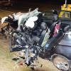 Beide Autos wurden bei dem Unfall total zerstört. Im Bild der BMW der Frau.