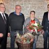 Im Bild (von links): Geschäftsführer Reinhold Baumann, Mitarbeiter Herbert Seubert, Ehefrau Angelika Seubert und Geschäftsführer Christoph Kunz