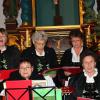 Die Winzersinggruppe aus Iphofen sang alte Advents- und Weihnachtslieder.