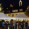 Als vierter und letzter Turm strahlt nun auch der Gemündener Eulenturm im größten Adventskranz Deutschlands.