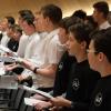 Die Schüler probten mehrere Monate für ihren Auftritt mit den Profis. Die Schüler probten mehrere Monate für ihren Auftritt mit den Profis.