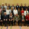 Für ihre langjährige Treue zum TSV Bergrheinfeld und für langjähriges ehrenamtliches Engagement standen im Rahmen der Weihnachtsfeier 63 Ehrungen an. Im Bild die Jubilare und Funktionäre zusammen mit Vorstandssprecher Thomas Wildanger (sitzend rechts) und Bürgermeister Ulrich Werner (rechts).