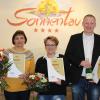 Mitarbeiterehrung im Hotel Sonnentau: (von links) Geschäftsführer Heino Goldbach, Petra Heger, Nadine Städtler, Sven Müller und Geschäftsführerin Sonja Karlein. Mitarbeiterehrung im Hotel Sonnentau: (von links) Geschäftsführer Heino Goldbach, Petra Heger, Nadine Städtler, Sven Müller und Geschäftsführerin Sonja Karlein.