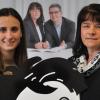 Teresa Barthel und Martina Voss (von links).