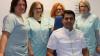 Der Neue und sein Team. Zusammen mit vier Helferinnen kümmert sich Firas Khalil in der HNO-Praxis des Medizinischen Versorgungszentrums Haßfurt von Dienstag bis Freitag um seine Patienten.