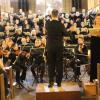 Christian Stegmann, Chor, Orchester und Solisten bei Bruckners Messe f-moll.