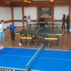 Der geplante Ausflug nach Ostheim zum Minigolfen fiel dem Regen zum Opfers. Kein Grund für die Kinder des Fladunger Vororchesters, Trübsal zu blasen. Anstatt des Minigolf- schwangen sie kurzerhand den Tischtennisschläger und hatten viel Spaß dabei. 