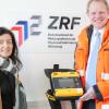 Der ZRF Würzburg beteiligt sich am Projekt smartphone-basierte  Ersthelferalarmierung, hier die Vorsitzende des Zweckverbands Christine Haupt-Kreutzer und Ärztlicher Leiter Dr. Andreas Klinger.