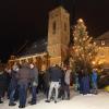 Beim Gerolzhöfer Adventsmarkt 2017 herrschte tiefster Winter. Dies wirkte sich auf die Besucherzahlen aus.