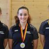 Die deutsche Vizemeisterinnen vom SV Lauertal Burglauer (von links): Lisa-Marie Höpp, Antonia Back und Sara Lechner.