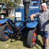Der Älteste und vermeintlich Wertvollste beim 18. Schlepper-Oldtimer-Treffen in Weikersheim, anlässlich der Jubiläumskärwe, der Lanz Bulldog Typ 9506/9531, Baujahr 1948 vom Creglinger Theo Seybold.