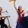 Das Würzburger Duo "Agua Y Vino" mit Barbara Puppa und Erik Weisenberger  begeisterte beim sechsten Sommerkonzert im Veitshöchheimer Synagogenhof unter dem Titel "Flamenco Libre" mit spanischer Folklore.