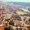 Blick von Norden nach Süden über Marktheidenfeld im Jahr 1976.