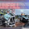 Zwei schwere Unfälle passierten am Donnerstagmorgen in Wollbach (links) und Salz.