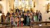 Die Sternsinger in der Pfarrkirche St. Kilian Pfarrweisach.