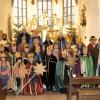 Die Sternsinger in der Pfarrkirche St. Kilian Pfarrweisach.