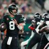 Jets-Quarterback Aaron Rodgers warf gegen Houston drei Touchdown-Pässe.