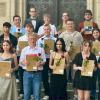 Erste Reihe (von links): Lara Zull, Minu Barthelme, Bastian Zull, Leonie Weißenborn, Elena Schuck, Kathrin Klüpfel; zweite Reihe (von links): Mohammad Alkaed, Lucas Hahn, Fabian Fixel, Lukas Hofmann, Lara Pult; dritte Reihe (von links): Fabian Ort, Tobias Lamm (Klassenlehrer), Finn Hilbert, Elias Schneider, Alexander Heinrich.