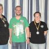  Auf dem Foto (von links): 1. Schützenmeister Horst Müller, 2. Ritter Wolfgang Thoma, Schützenkönig Christoph Baumeister und 1. Ritterin Heike Hergenröder.
