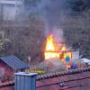 Am Mittwoch geriet gegen 17 Uhr in Dittelbrunn ein Schuppen in Brand.