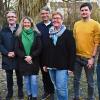 Die neue Vorstandschaft des Flugsport-Clubs Würzburg e.V. (von links): Christian Frizlen (2. Vorsitzender), Jochen Gögelein (1. Vorsitzender), Arlena Ridler (Leitung Marketing), Elmar Tell (3. Vorsitzender), Martina Heinzmann-Erhart (Schatzmeisterin), Martin Jordan (Naturschutzbeauftragter), Dieter Schirm (Schriftführer).