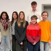 Die gewählte Jugendvertretung der DJK Rieden (von links): Elina Hippeli, Marit Kaiser, Jule Gaum, Matilda Hippeli, Max Funke (hinten), Levi Kaiser (vorne) Michel Wagenbrenner und Noemi Steinmetz.