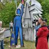 Einer der ersten Drehorte war der ehemalige Grenzübergang Eußenhausen-Henneberg. Hier trafen Steffi Peltzer-Büssow und ihr Kameramann Falk Fleischer auf den Aktionskünstler Jimmy Fell und seine Europastatue. Einer der ersten Drehorte war der ehemalige Grenzübergang Eußenhausen-Henneberg. Hier trafen Steffi Peltzer-Büssow und ihr Kameramann Falk Fleischer auf den Aktionskünstler Jimmy Fell und seine Europastatue.