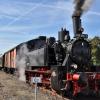 Das Rhön-Zügle pendelt als Museumsbahn zwischen dem Freilandmuseum Fladungen und Mellrichstadt. So können Besucher mit Stil zum FreiLandFest reisen.