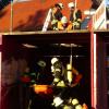 Die Aktiven der Mainstockheimer Feuerwehr in Aktion.