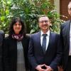 Amtseinführung an der Realschule Marktheidenfeld (von links) Landrat Thomas Schiebel, Bürgermeisterin Helga-Schmidt-Neder, der neue Schulleiter Matthias Schmitt und Karlheinz Lamprecht, der Ministerialdirigent für die Realschulen in Unterfranken