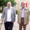Sie waren die letzten Augustiner in Fährbrück. Prior Pater Jakob Olschewski (links) und Pater Romuald Grzonka, der seit seinem Kommen vor 24 Jahren insbesondere als Seelsorger in Erbshausen-Sulzwiesen wirkte. Sie waren die letzten Augustiner in Fährbrück. Prior Pater Jakob Olschewski (links) und Pater Romuald Grzonka, der seit seinem Kommen vor 24 Jahren insbesondere als Seelsorger in Erbshausen-Sulzwiesen wirkte.