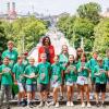 Die vierte Klasse der Naturpark-Spessart-Grundschule in München. 