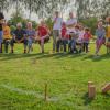 Eine Lehrstunde im Kubbsport boten die Rheinland-Pfälzer Kubber von Hägar Schindhard den zahlreichen Zuschauen im Finale. Ihre Wurfhözer (Rundholz) trafen wuchtig und am präzisesten die gegnerischen Bauern (Quader).