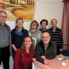 Auf dem Foto hinten von links: Bernd Götz, Gertrud Toepfer, Andrea Pfriem,  Marliese und Dietmar Schwab, vorne: Hannah Brand, Peter Weidner.