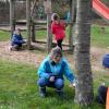 Auf dem Foto die Schüler bei der Osternestsuche.