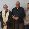 Mit Segen und guter Laune (von links): Ralf Fambach (Finanzen), Pfarrer Christian Lutz, Armin Schuler (Leiter der Musikschule), Stefan Müller (1. Vorsitzender des Vereins) und Bürgermeister Peter Kraus. Mit Segen und guter Laune (von links): Ralf Fambach (Finanzen), Pfarrer Christian Lutz, Armin Schuler (Leiter der Musikschule), Stefan Müller (1. Vorsitzender des Vereins) und Bürgermeister Peter Kraus.