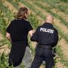 Vor 15 Jahren (Archivbild) war der Landkreis Kitzingen eine Hochburg für Demonstrationen gegen Genmais. Auf diesem Acker bei Westheim wird ein „Feldbefreier“ von Polizisten abtransportiert. 