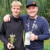 Die Anglerkönige der Anglergemeinschaft Alitzheim-Mönchstockheim (von links): Valentin Solf (Jugend) und Daniel Stark.