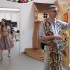 Segnung durch Pfarrer Wolpert mit erster Bürgermeisterin Kerstin Deckenbrock und Weinprinzessin Selina Mair. Segnung durch Pfarrer Wolpert mit erster Bürgermeisterin Kerstin Deckenbrock und Weinprinzessin Selina Mair.