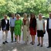 Ehrenbäste beim Schwanbergtag: Jesko Graf zu Dohna, 2.Bürgermeister Rödelsee Bernd Lussert, Aufsichtsratsvorsitzender GZS Wolfgang Graf zu Castell-Castell, Landrätin Tamara Bischof, Priorin Sr. Ursula Buske, Landtagsabgeordnete und Synodale Barbara Becker, Schwanbergpfarrerin und Theol.-Päd. Vorstand GZS Maria Reichel und der Geschäftsführende Vorstand GZS Friedemann Stöckle.