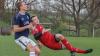 Zweikämpfe wie diese werden das Kellerduell zwischen dem Tabellenvorletzten TSV-DJK Wülfershausen (links David Mayer) und dem Schlusslicht TSV Steinach prägen. Der TSV Bad Königshofen (rechts Jakob Wiesenmüller) empfängt die Sportfreunde Herbstadt zum Grabfeld-Derby.