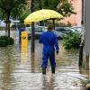 Reichenberg sorgte als "Ort unter Wasser" für Aufsehen: Die Gemeinde wurde Mitte Juli zweimal innerhalb einer Woche von Starkregen geflutet.