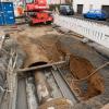 Bei der Reparatur der Bachverrohrung in Rechtenbach zeigte sich, dass wohl die komplette Verrohrung in keinem guten Zustand ist.