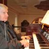 Hermann Lang, der 84-jährig verstarb, hatte viel Freude am Organistendienst, wie hier in der Klosterkirche von Bad Königshofen. 