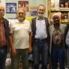 Der Vorstand von Mwanza e.V. (von links) Kassenwart Bernhard Köhler, Schriftführer Hans-Dieter Beck, Vorsitzender Michael Stolz, Gast Anunsiata-Girye Peter und stellvertretender  Vorsitzender Helmut Stahl.