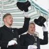 Ob die Casteller Kirchweihprediger Matthias Fuchs (links) und Joachim Paul dieses Jahr ihren Auftritt haben? Der Gemeinderat mochte sich noch nicht festlegen.