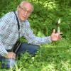 Walter Gebert freut sich über die Pracht der Fuchs' Fingerwurz. Sie wächst wie alle Orchideen nur unter bestimmten Bedingungen.